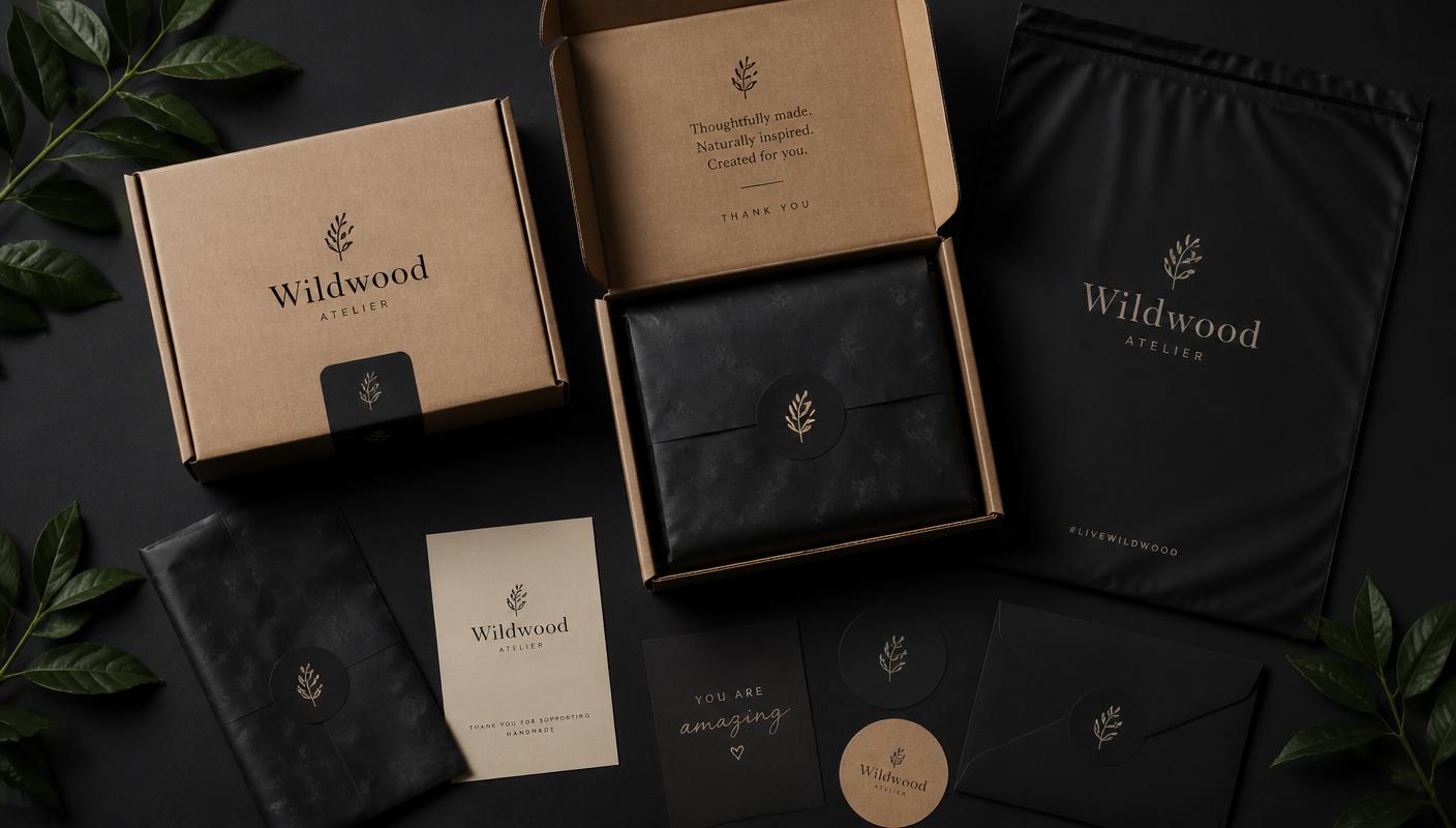 Custom branded packaging sample pack